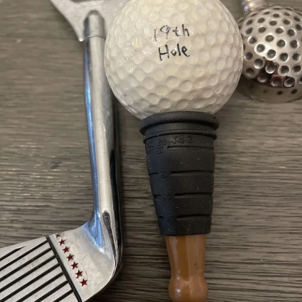vintage golf club, Golf Ball bottle opener Ball Wine Stopper Lot